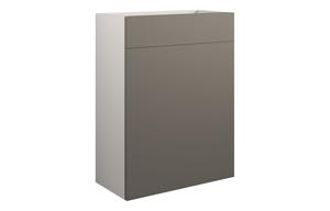 Clarence 600mm Standard WC Unit - Matt Stone (Grey Cab)